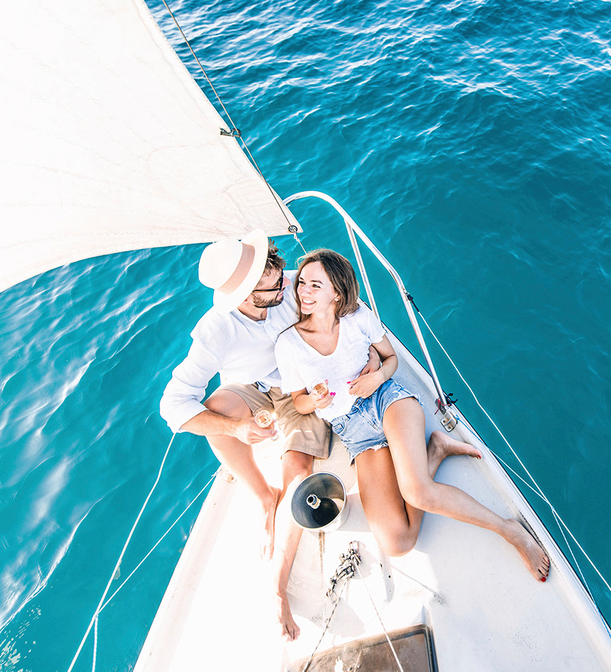 Couple on Yacht in Aruba