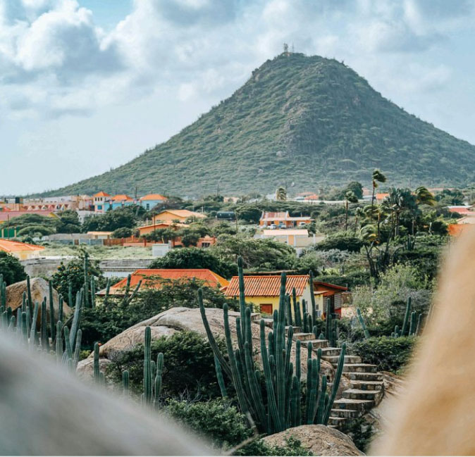 Mountain village in Aruba