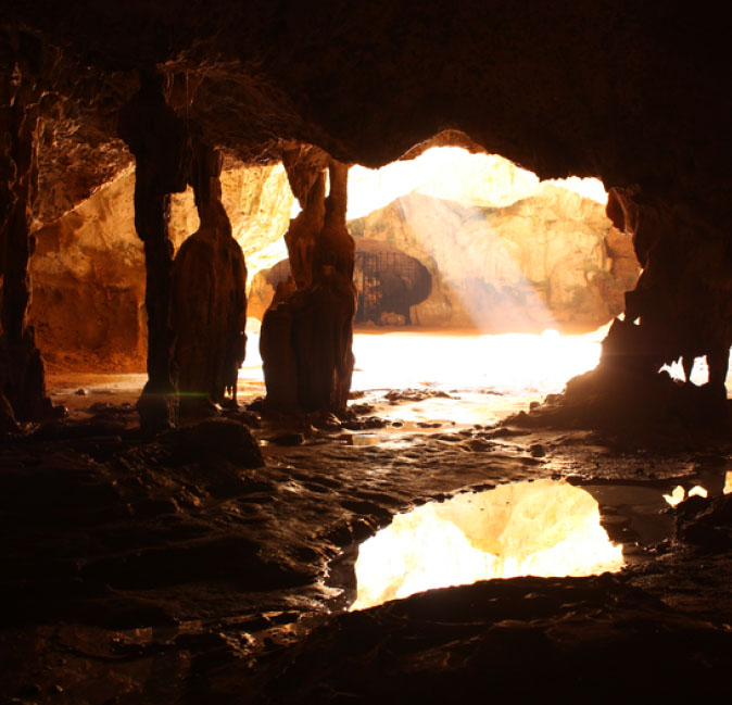 Beautiful cave in Aruba